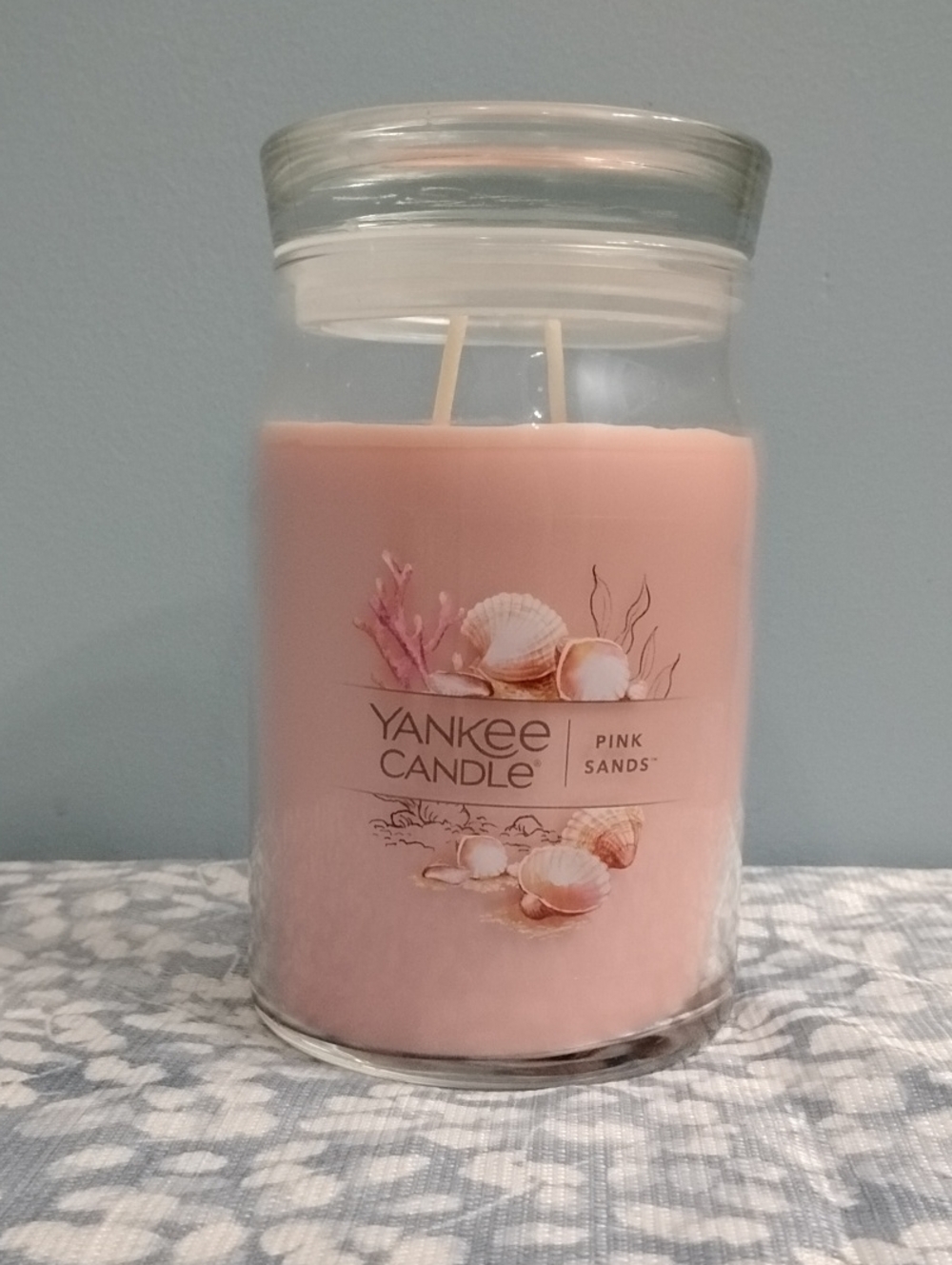 New 🩷 Yankee Candle Pink Sands Soft Pink Jar Candle 🕯️ 20 Oz